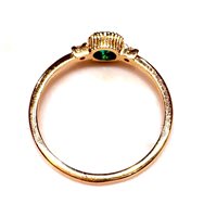 Anneau Ititoli Femme Sole Cuore Amore in Or jaune Smeraldo 0.29 Ct AS1127#GLS - AS1127#GLS